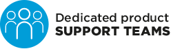 Dedicated product Support Teams